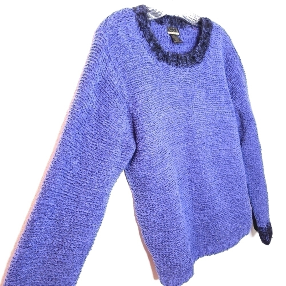 VINTAGE sigrid olsen sport women's m wool blend pullover long sleeve sweater - Picture 4 of 13